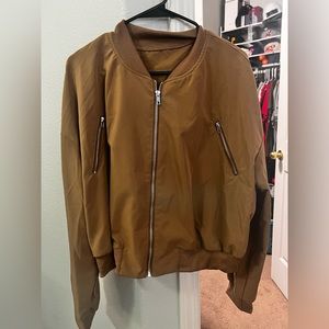 SHEIN Tan Bomber size L